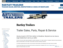 Tablet Screenshot of bartleytrailers.com